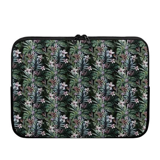 Vintage Tropical Floral Print Laptop Sleeve