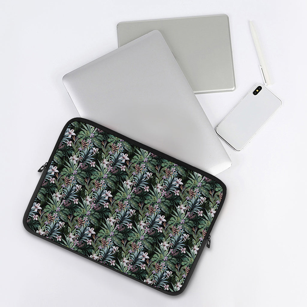 Vintage Tropical Floral Print Laptop Sleeve