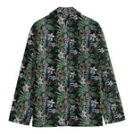 Vintage Tropical Floral Print Men's Blazer
