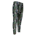 Vintage Tropical Floral Print Men's Compression Pants