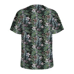 Vintage Tropical Floral Print Men's Sports T-Shirt