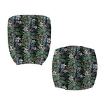 Vintage Tropical Floral Print Office Chair Cover