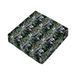 Vintage Tropical Floral Print Outdoor Seat Cushion Cover