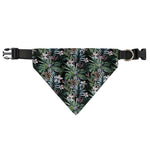 Vintage Tropical Floral Print Over The Collar Dog Bandana