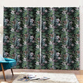 Vintage Tropical Floral Print Pencil Pleat Curtains