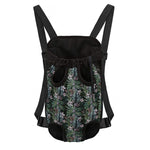 Vintage Tropical Floral Print Pet Carrier Backpack
