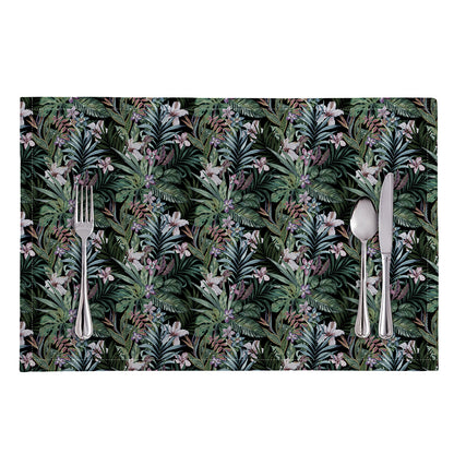 Vintage Tropical Floral Print Placemat