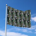 Vintage Tropical Floral Print Polyester Flag