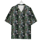 Vintage Tropical Floral Print Rayon Hawaiian Shirt
