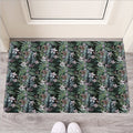 Vintage Tropical Floral Print Rubber Doormat