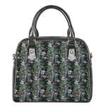 Vintage Tropical Floral Print Shoulder Handbag