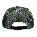 Vintage Tropical Floral Print Snapback Cap