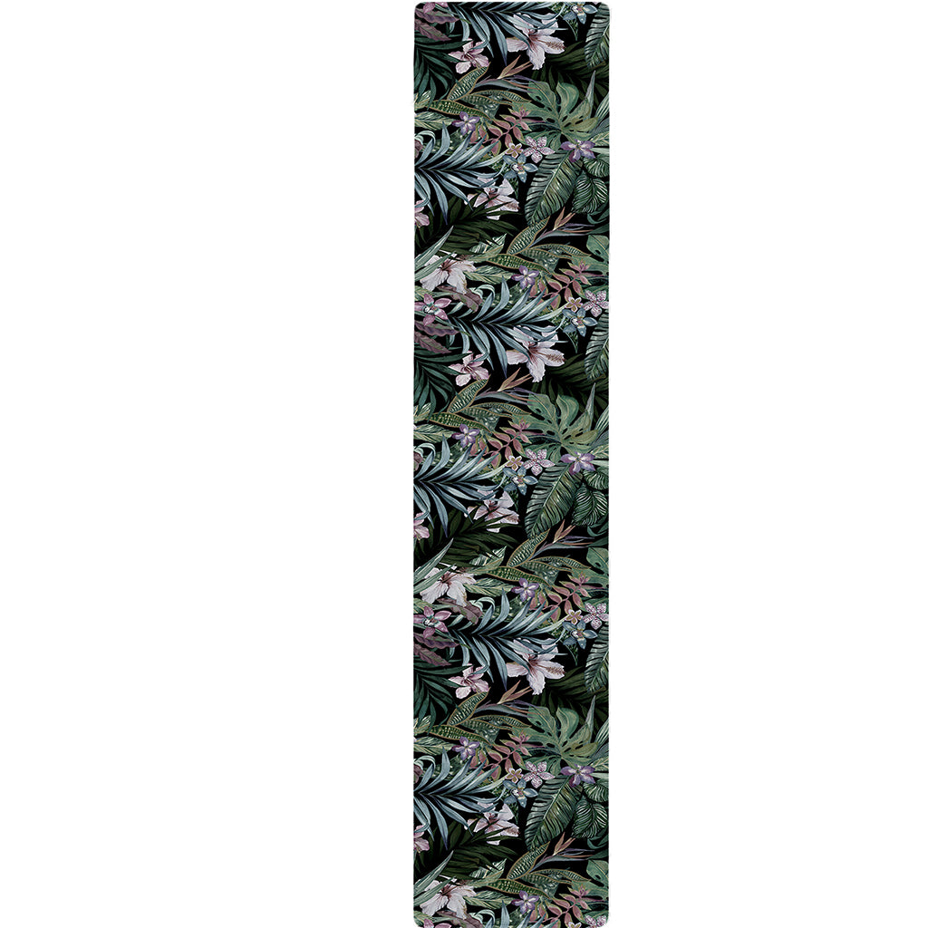 Vintage Tropical Floral Print Table Runner