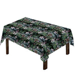 Vintage Tropical Floral Print Tablecloth