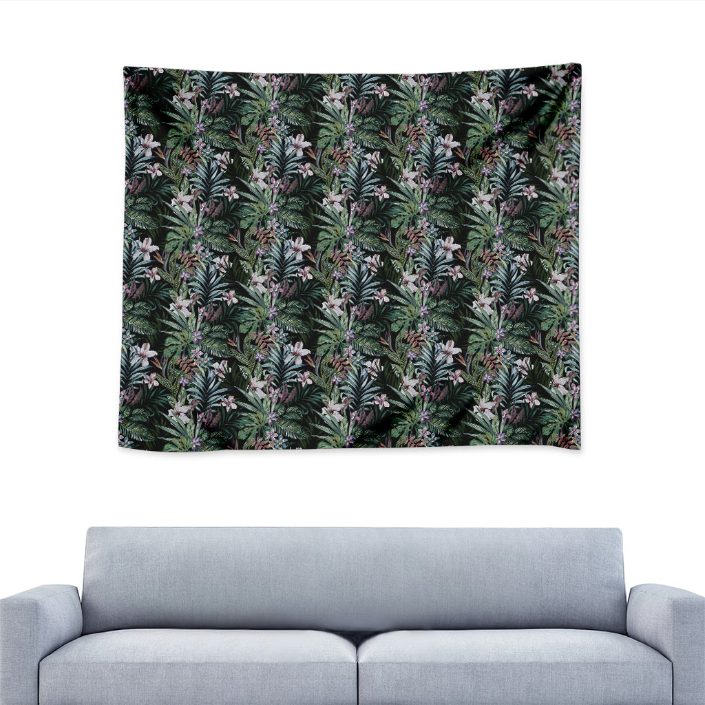 Vintage Tropical Floral Print Tapestry