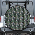 Vintage Tropical Floral Print Tire Cover