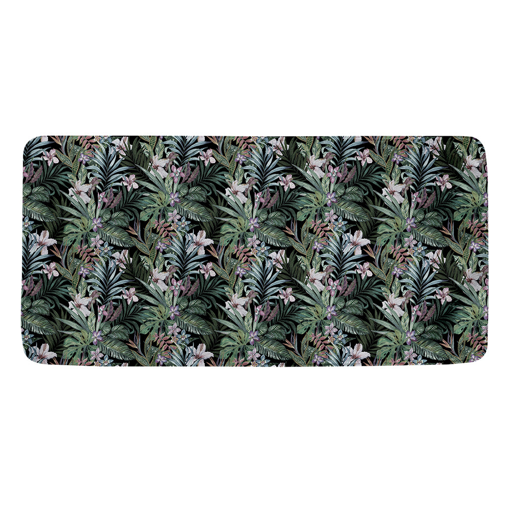 Vintage Tropical Floral Print Towel