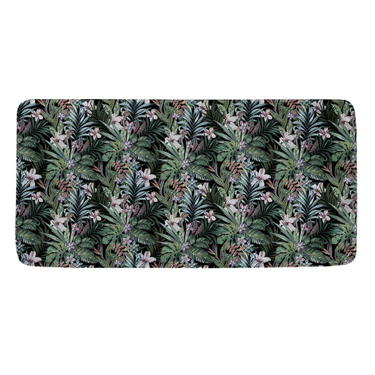 Vintage Tropical Floral Print Towel