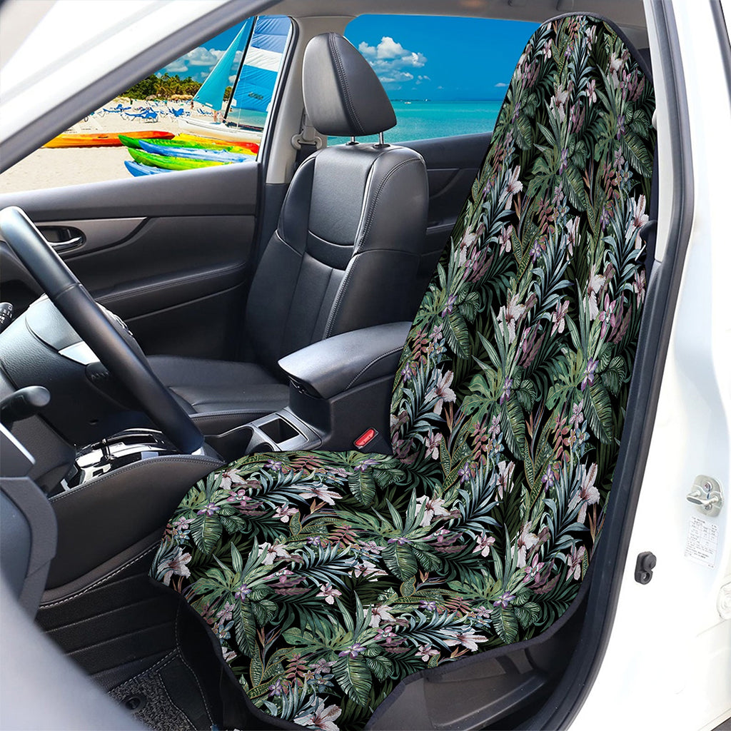 Vintage Tropical Floral Print Waterproof Car Seat Cover
