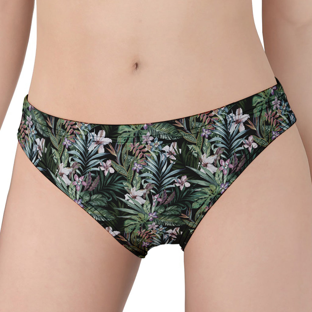 Vintage Tropical Floral Print Women's Panties