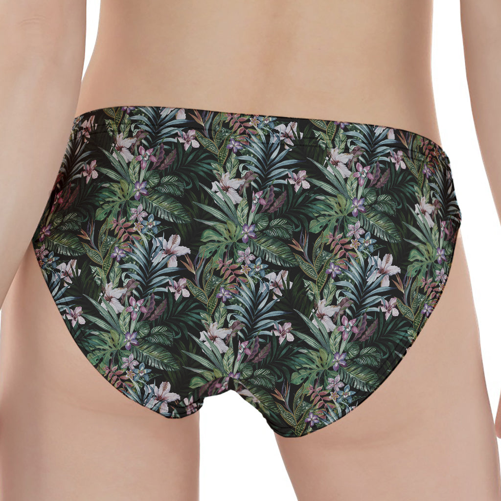 Vintage Tropical Floral Print Women's Panties