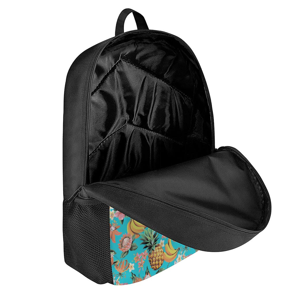 Vintage Tropical Fruits Pattern Print 17 Inch Backpack