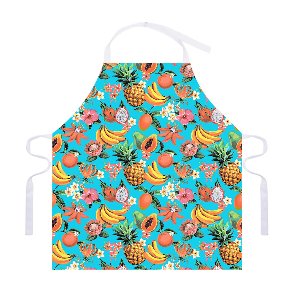Vintage Tropical Fruits Pattern Print Adjustable Apron