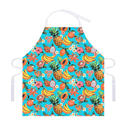 Vintage Tropical Fruits Pattern Print Adjustable Apron