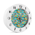 Vintage Tropical Fruits Pattern Print Alarm Clock