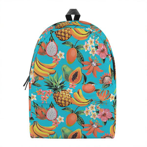 Vintage Tropical Fruits Pattern Print Backpack
