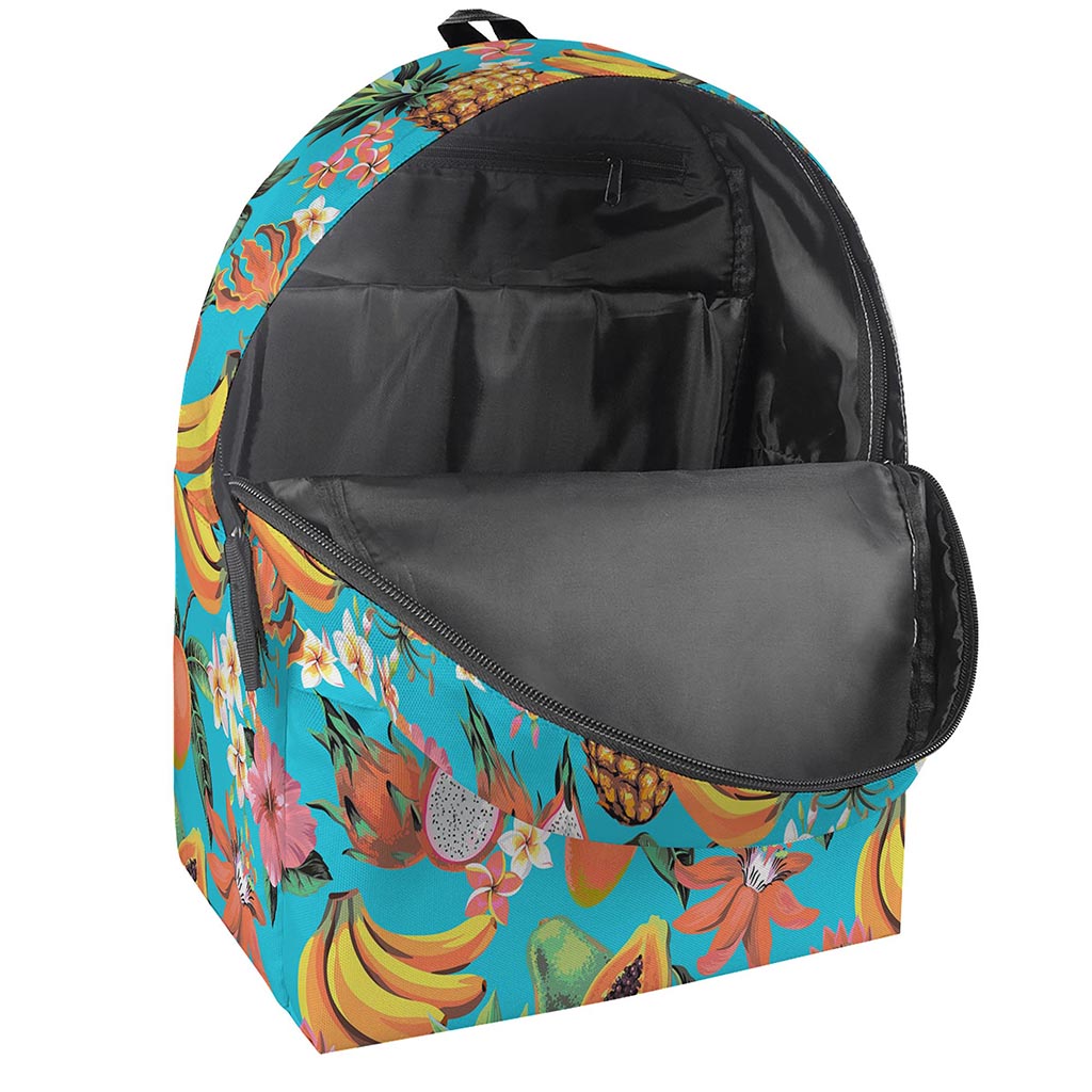 Vintage Tropical Fruits Pattern Print Backpack