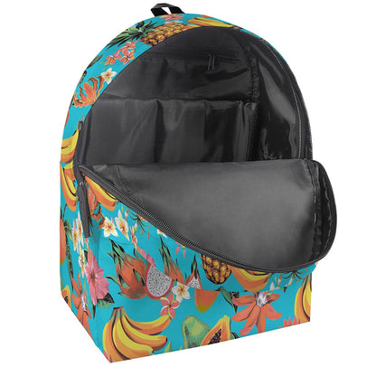 Vintage Tropical Fruits Pattern Print Backpack