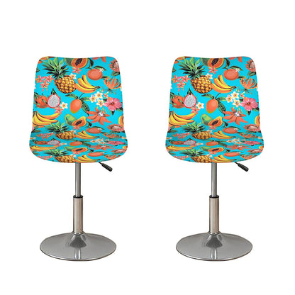 Vintage Tropical Fruits Pattern Print Bar Stool Covers
