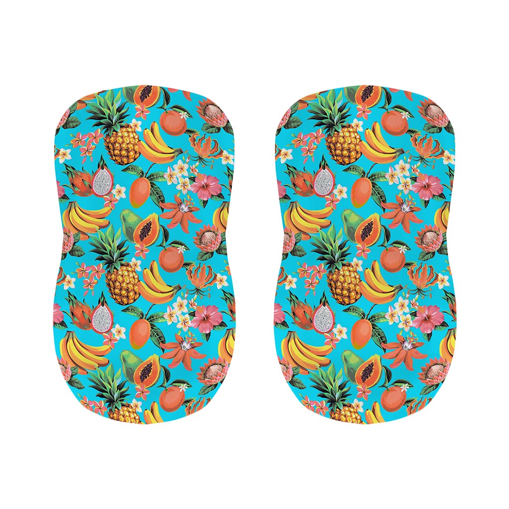 Vintage Tropical Fruits Pattern Print Bar Stool Covers