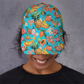 Vintage Tropical Fruits Pattern Print Baseball Cap