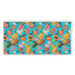 Vintage Tropical Fruits Pattern Print Beach Towel