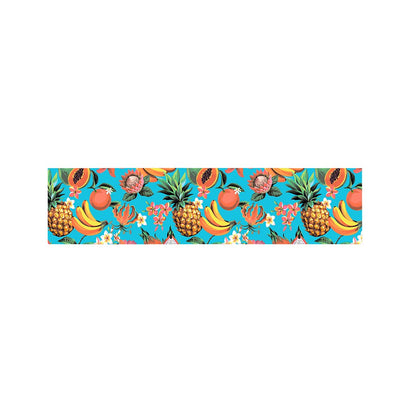Vintage Tropical Fruits Pattern Print Bed Runner