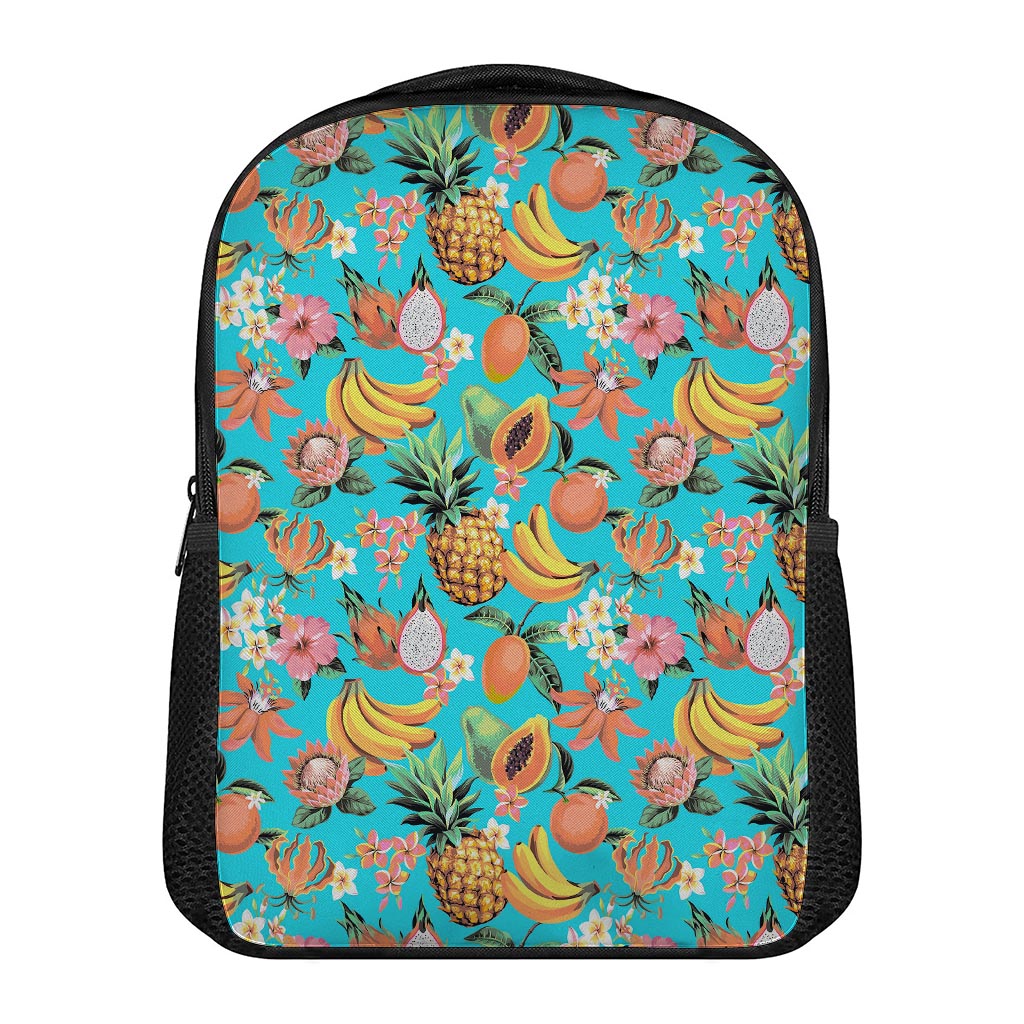 Vintage Tropical Fruits Pattern Print Casual Backpack