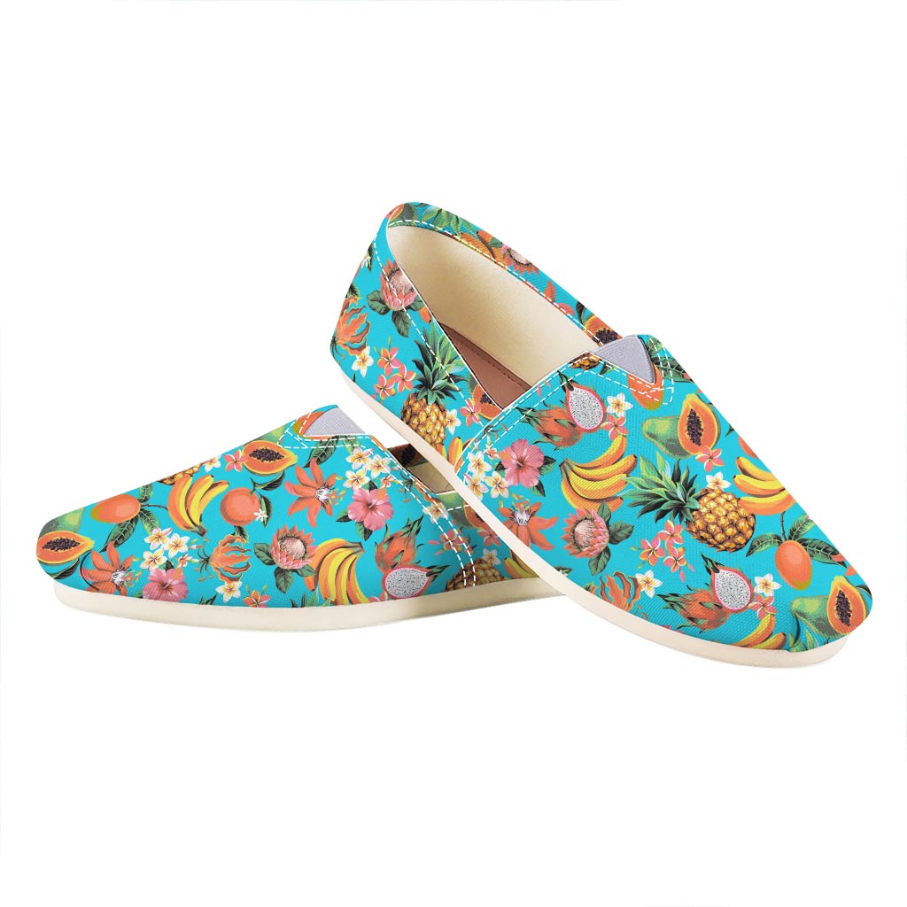 Vintage Tropical Fruits Pattern Print Casual Shoes