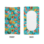 Vintage Tropical Fruits Pattern Print Changing Pad Cover