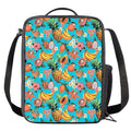 Vintage Tropical Fruits Pattern Print Crossbody Lunch Bag
