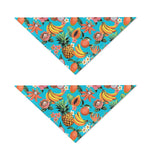 Vintage Tropical Fruits Pattern Print Dog Bandana