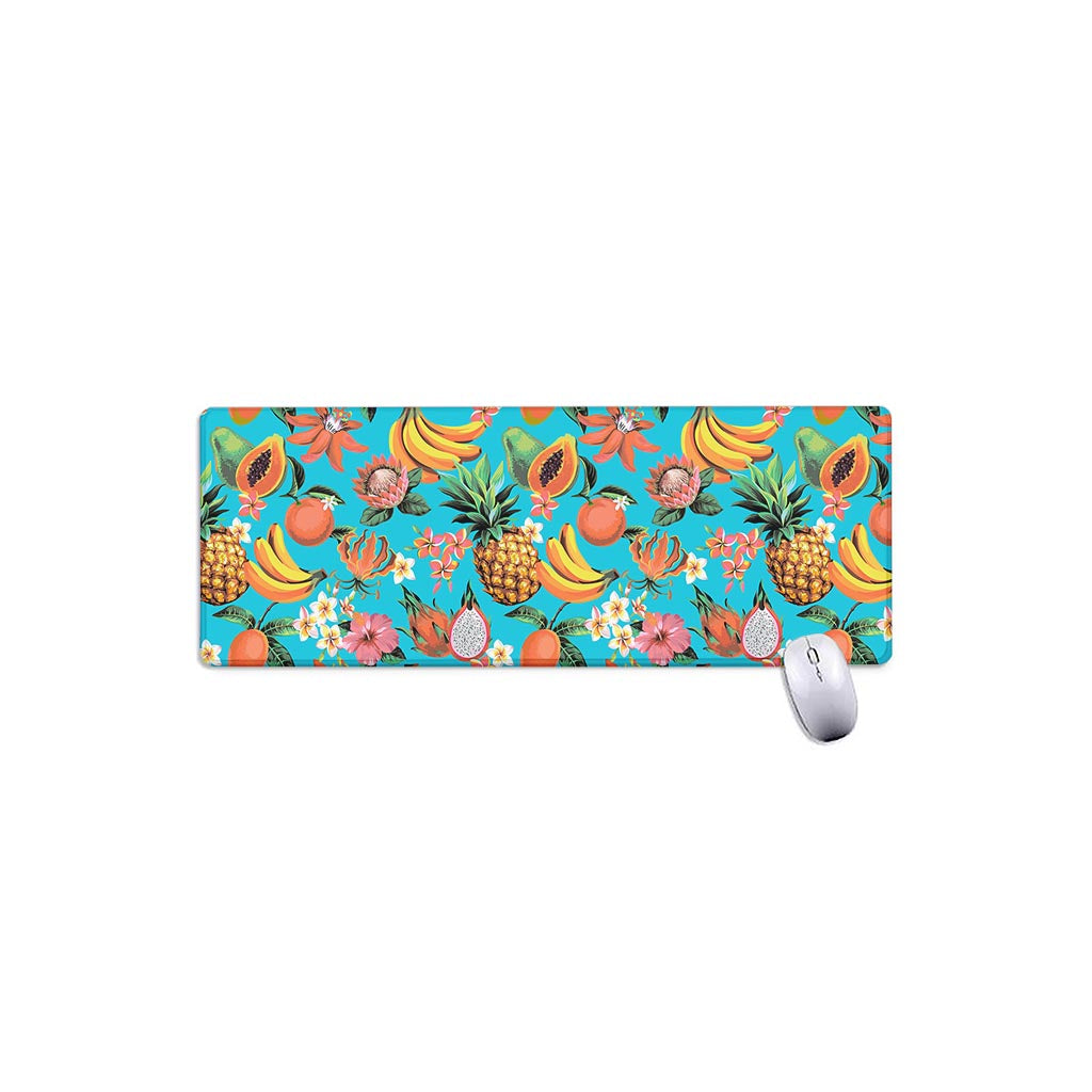 Vintage Tropical Fruits Pattern Print Extended Mouse Pad