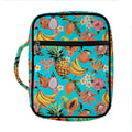 Vintage Tropical Fruits Pattern Print Front Pocket Bible Bag
