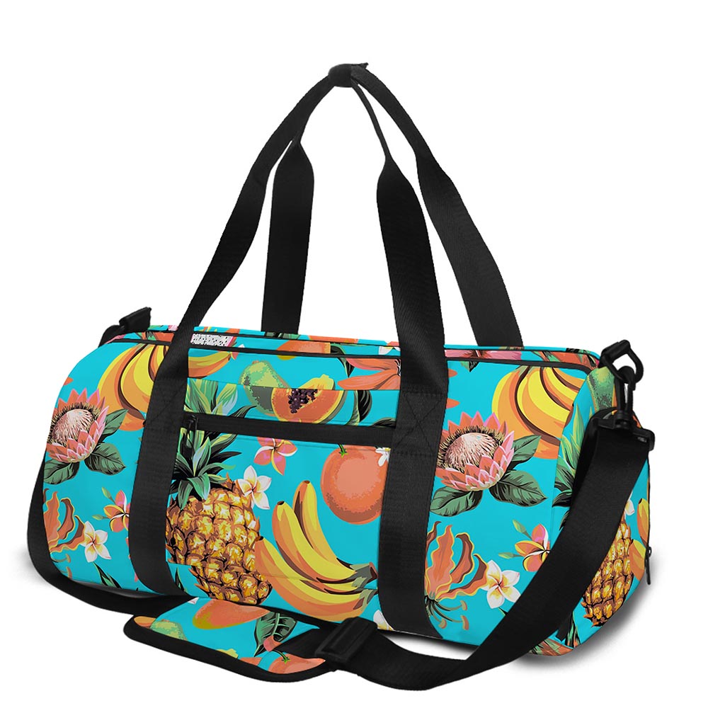 Vintage Tropical Fruits Pattern Print Gym Bag