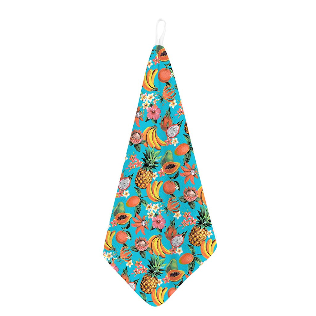 Vintage Tropical Fruits Pattern Print Hand Towel