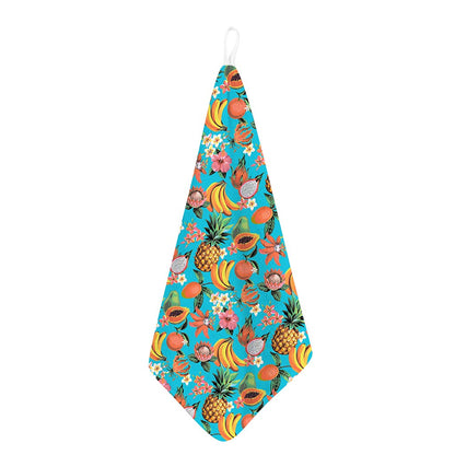 Vintage Tropical Fruits Pattern Print Hand Towel
