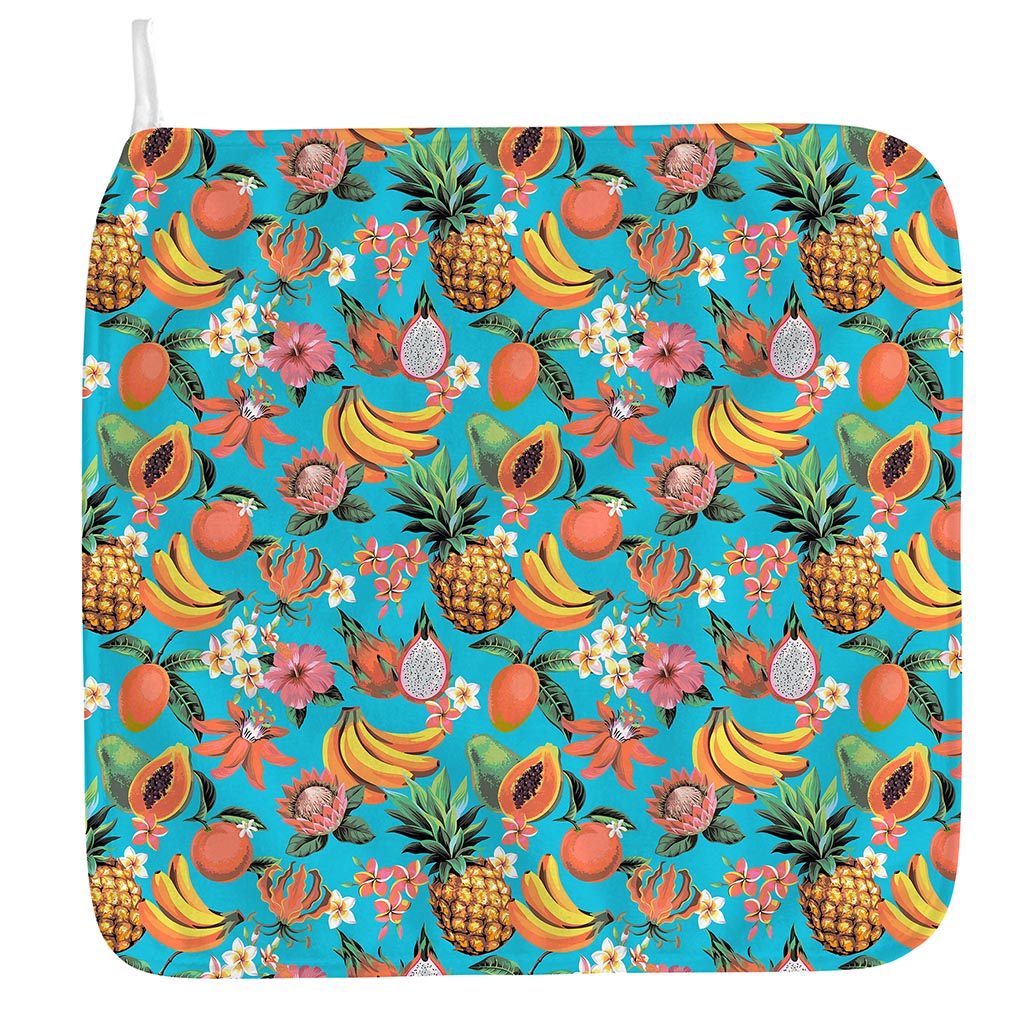 Vintage Tropical Fruits Pattern Print Hand Towel