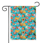 Vintage Tropical Fruits Pattern Print House Flag