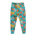Vintage Tropical Fruits Pattern Print Jogger Pants